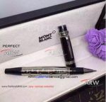 Perfect Replica AAA Montblanc Special Edition Rollerball Pen - Sliver And Black Cap 